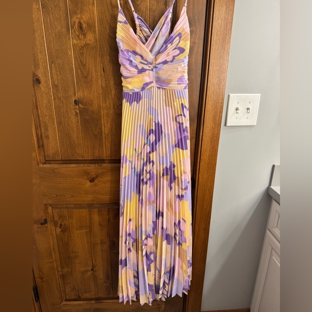 Astr Purple Pleated Sundress - NEVER WORN WITH TAGS